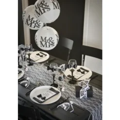 Boule Lanterne En Papier Mr Mrs 20Cm X 2 Pi Ces