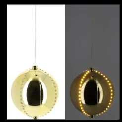 Boule Lumineuse Digital Or 72 Led Blanc Chaud