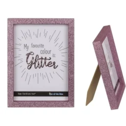 Cadre Photo Rose Gold Paillet 13X18Cm