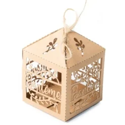 Cage A Papier Bapt Me Kraft X 10 Pi Ces