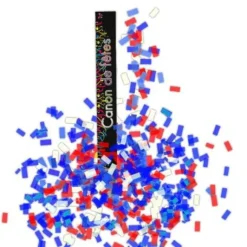 Canon Confettis 40Cm Bleu Blanc Rouge