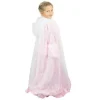 Cape Princesse Plume Blanche Et Argent Enfant