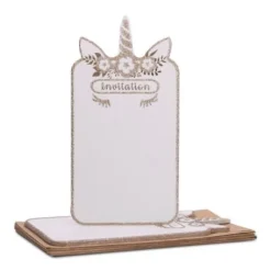 Cartes D'Invitation Licorne X 8 Pi Ces