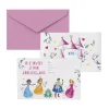 Carton D'Invitation Et Enveloppe Princesses En Carton 10.5X14.8Cm X8Pcs
