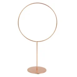 Centre De Table Cercle Sur Pied Rose Gold