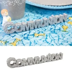 Centre De Table Communion Paillet Argent