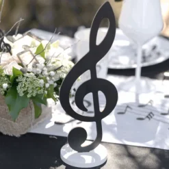 Centre De Table D Cor Musique En Bois 8 X 10 X 27 Cm