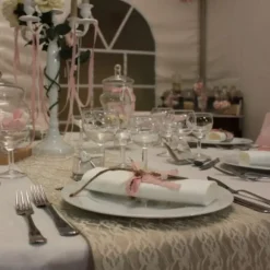 Chemin De Table Dentelle R Tro Ivoire