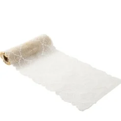 Chemin De Table Dentelle Le Parfait Blanc