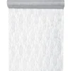 Chemin De Table Dentelle Lurex Argent