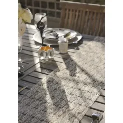 Chemin De Table Dentelle Lurex Argent