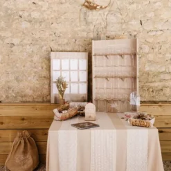 Chemin De Table Dentelle L'Adorable Ivoire