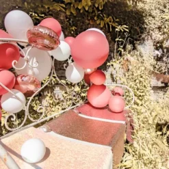 Chemin De Table Eblouissant A Paillettes Rose Gold