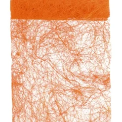 Chemin De Table En Abaca Orange 30Cm