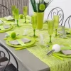 Chemin De Table En Abaca Vert Anis 30Cm