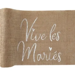 Chemin De Table En Jute Vive Les Mari S
