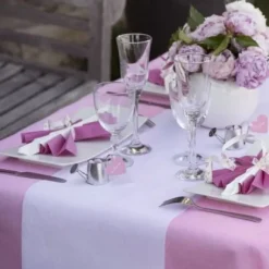 Chemin De Table En Tissu Intiss Blanc 30Cm X 10M