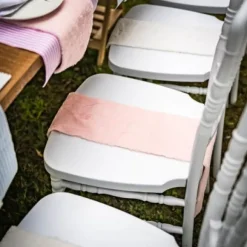 Chemin De Table Fourrure Rose