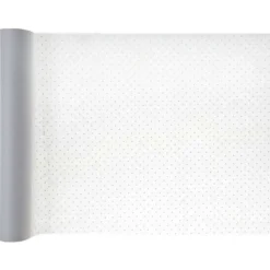 Chemin De Table Intisse Plumetis Blanc