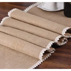 Chemin De Table Jute Et Dentelle Champetre 28 Cm X 5 M Tres