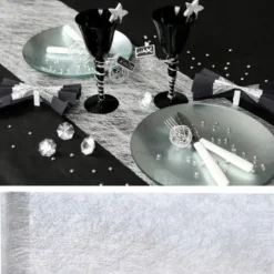 Chemin De Table Mariage Argent M Tallis 30 Cm X 5 M Tres