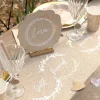 Chemin De Table Mariage Naturel Just Married En Coton 28 Cm X 3M