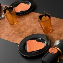 Chemin De Table Mariage Orange Fanon 30Cm