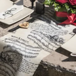 Chemin De Table Musique Romantique Coton