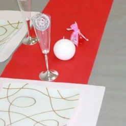 Chemin De Table Pas Cher Intiss Rouge 30Cm