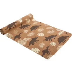 Chemin De Table Theme Dinosaure Suedine
