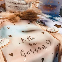 Chemin De Table Tissu Fille Ou Gar On