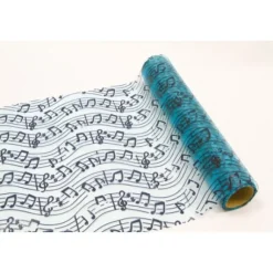 Chemin De Table Turquoise Note De Musique