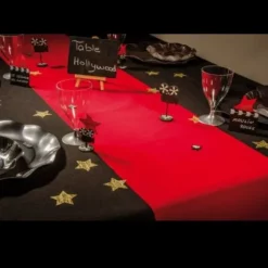 Chemin De Table Velours Tapis Rouge