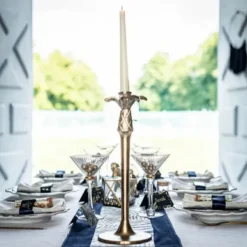 Chemin De Table Vrai Velours Bleu Marine