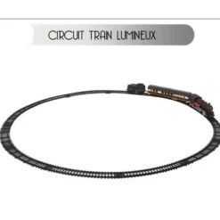 Circuit Train De Noel Miniature Lectrique Lumineux
