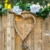 Coeur En Jute En Led A Suspendre