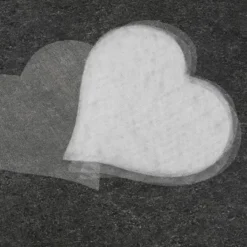 Coeur Organza Blanc Pour Deco De Table X 40 Pi Ces