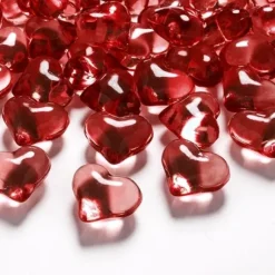 Coeur Strass Rouge X 30 Pi Ces