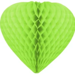Coeur Suspendre En Papier 30Cm Vert Anis