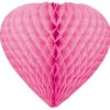 Coeur Suspendre En Papier 30Cm Fuchsia