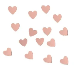 Confettis Coeurs Epais En Bois M Tallis Rose Gold