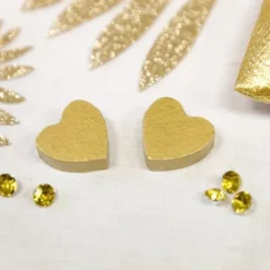 Confettis Coeurs Epais En Bois M Tallis Or