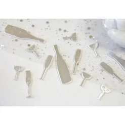Confettis De Table Champagne Argent