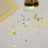 Confettis De Table Forme Coeur Or