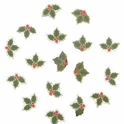 Confettis De Table Houx De Noel 10Gr