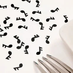 Confettis De Table Mariage Musique Noir