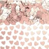 Confettis De Table Mariage Coeur Rose Gold