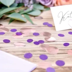 Confettis De Table Pas Cher Rond Prune X 15Gr