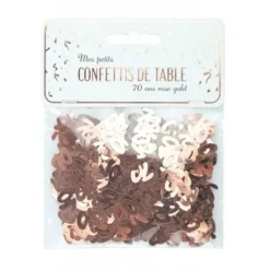 Confettis De Table Rose Gold 70 Ans
