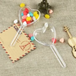 Contenant Baguettes Magique Pas Cher Coeur Rose